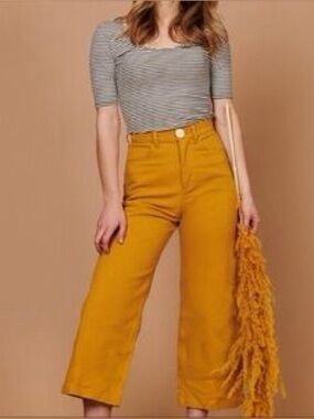 Whimsy + Row Flora Pant | Mustard